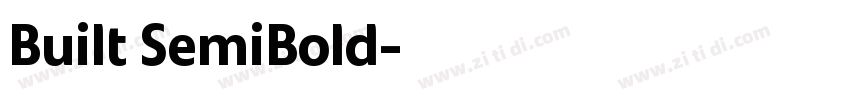 Built SemiBold字体转换 Built SemiBold字体转换